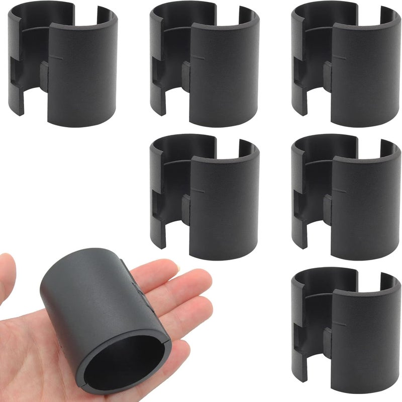 Jersvimc 6 Pair(12 Piece) 1-1/2 Inch Wire Shelf Lock Clips, Shelving Plastic Clips Replacement Sleeve Shelf Clips for Wood Metal Wire Shelving Post Pole - Image 3